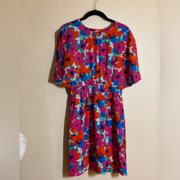 Lili Sidonio‎ Women's XSmall floral mini dress with open back - Picture 4 of 7